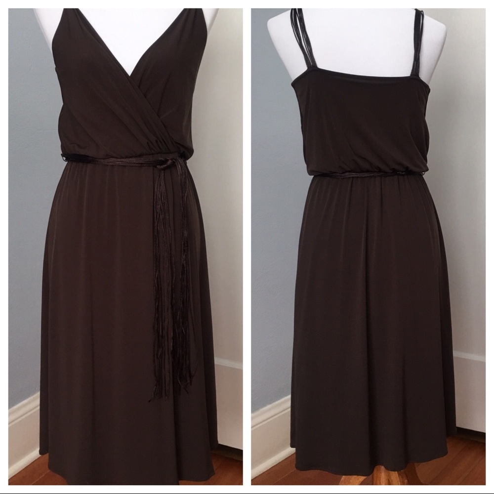 Chocolate Brown Calvin Klein Cocktail Dress